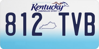 KY license plate 812TVB