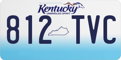 KY license plate 812TVC