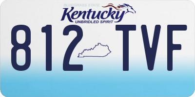 KY license plate 812TVF