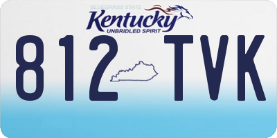 KY license plate 812TVK