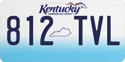 KY license plate 812TVL