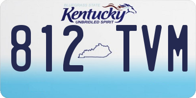 KY license plate 812TVM