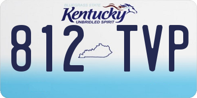 KY license plate 812TVP