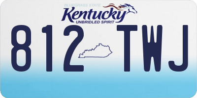 KY license plate 812TWJ