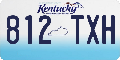 KY license plate 812TXH