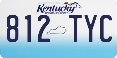 KY license plate 812TYC