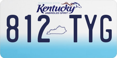 KY license plate 812TYG