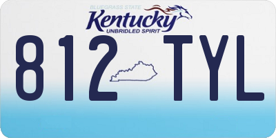 KY license plate 812TYL