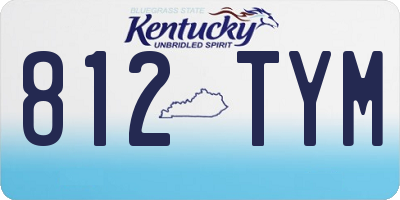 KY license plate 812TYM