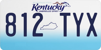 KY license plate 812TYX