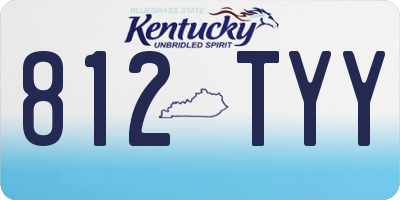 KY license plate 812TYY