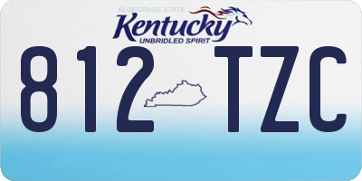 KY license plate 812TZC