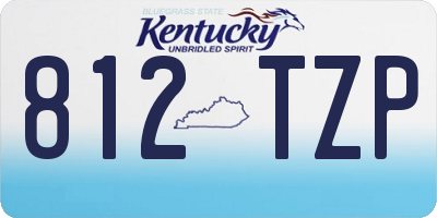 KY license plate 812TZP