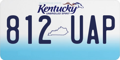 KY license plate 812UAP