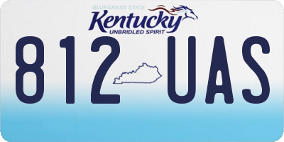 KY license plate 812UAS