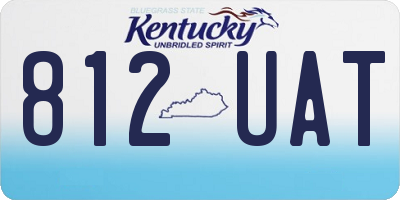 KY license plate 812UAT