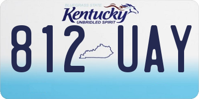 KY license plate 812UAY