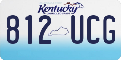 KY license plate 812UCG