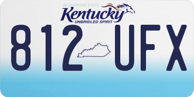 KY license plate 812UFX