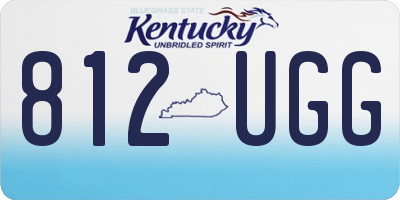 KY license plate 812UGG