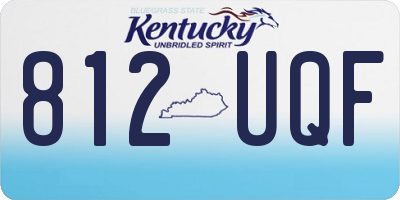 KY license plate 812UQF