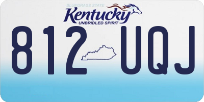 KY license plate 812UQJ