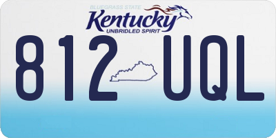 KY license plate 812UQL