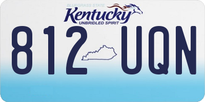 KY license plate 812UQN