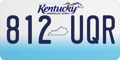 KY license plate 812UQR