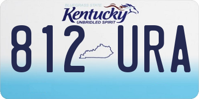 KY license plate 812URA