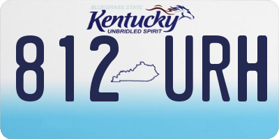 KY license plate 812URH