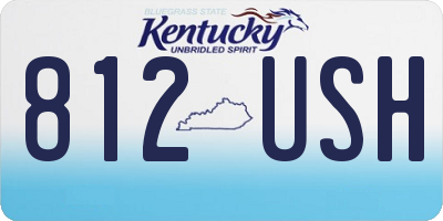 KY license plate 812USH
