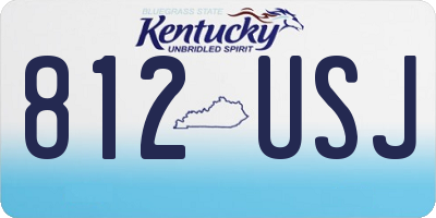 KY license plate 812USJ