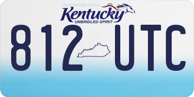 KY license plate 812UTC