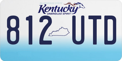 KY license plate 812UTD