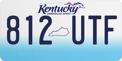 KY license plate 812UTF