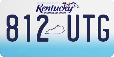 KY license plate 812UTG
