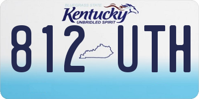 KY license plate 812UTH