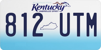 KY license plate 812UTM