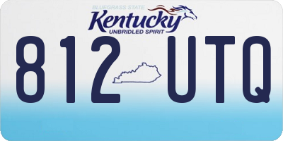 KY license plate 812UTQ