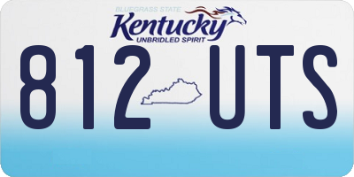 KY license plate 812UTS