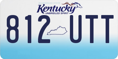 KY license plate 812UTT
