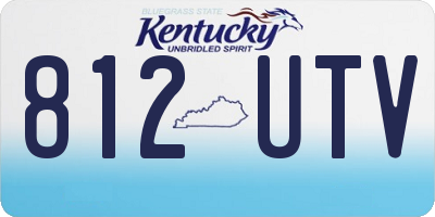 KY license plate 812UTV