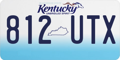 KY license plate 812UTX