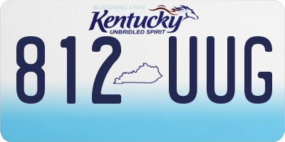 KY license plate 812UUG
