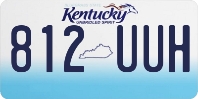 KY license plate 812UUH