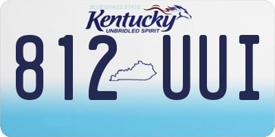KY license plate 812UUI