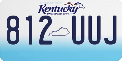 KY license plate 812UUJ