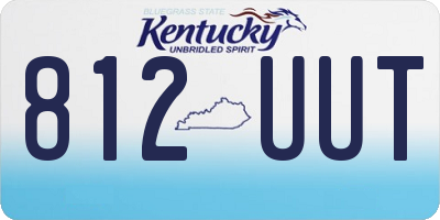 KY license plate 812UUT