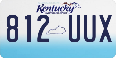 KY license plate 812UUX